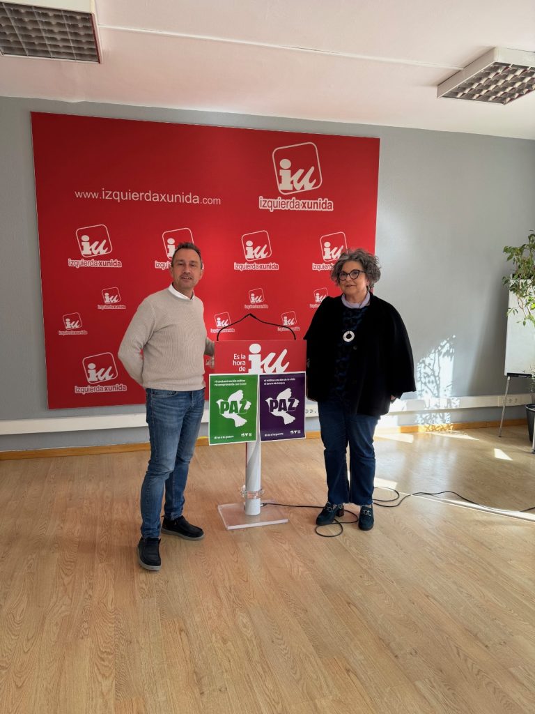 Arranca la Campaña por la Paz de Izquierda Unida Arranca la Campaña por la Paz de Izquierda Unida