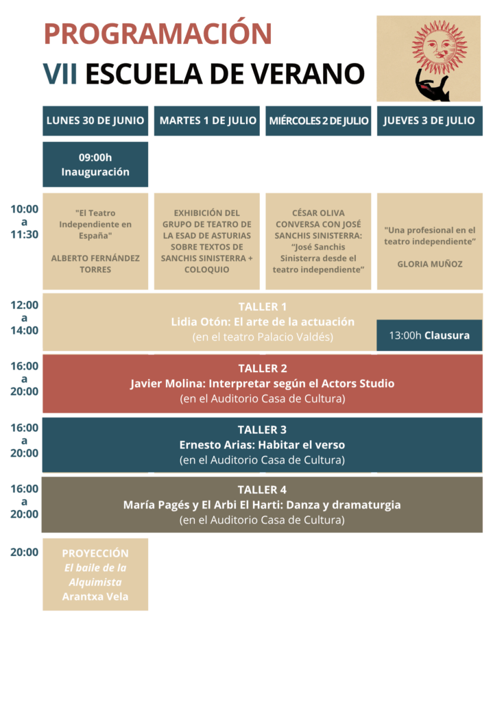ESCUELA VERANO ARTES ESCENICAS AVILÉS ESCUELA VERANO ARTES ESCENICAS AVILÉS
