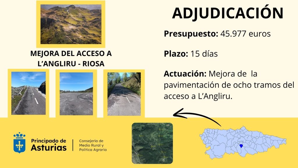 Mejoras acceso a L´Angliru final de etapa en la Vuelta Ciclista a España Mejoras acceso a L´Angliru final de etapa en la Vuelta Ciclista a España