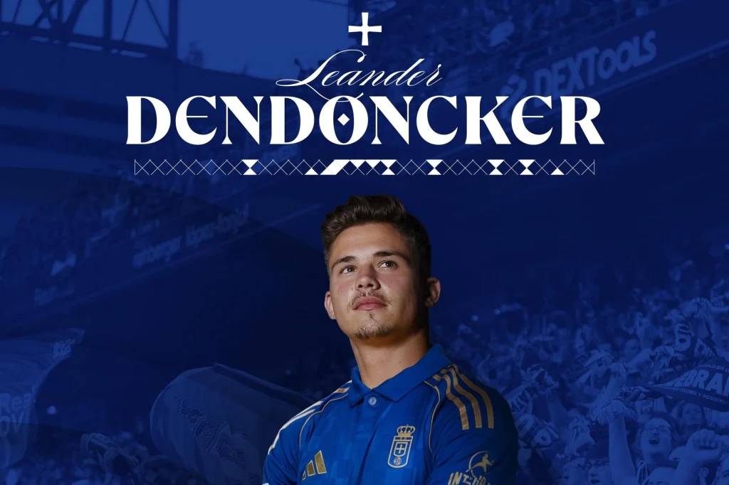 Leander Dendoncker, nuevo futbolista del Real Oviedo, el centrocampista firma para las dos próximas temporadas y refuerza así la medular del conjunto azul Leander Dendoncker, nuevo futbolista del Real Oviedo, el centrocampista firma para las dos próximas temporadas y refuerza así la medular del conjunto azul