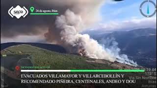 Imágenes incendio en Ibias con la evacuación de dos localidades Imágenes incendio en Ibias con la evacuación de dos localidades