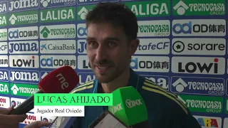 Lucas Ahijado post partido Getafe 2 Real Oviedo 0 Lucas Ahijado post partido Getafe 2 Real Oviedo 0